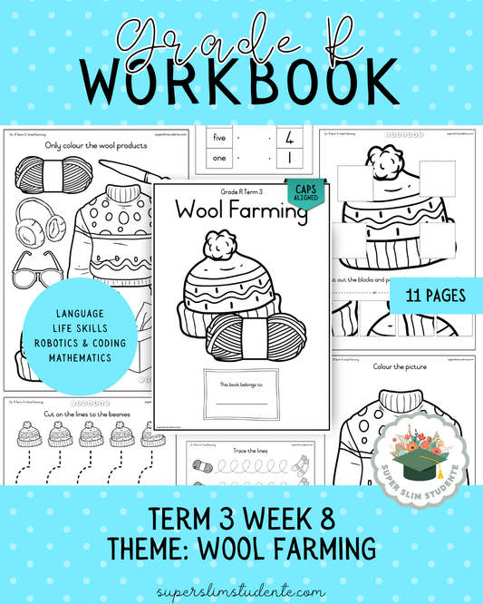 Gr. R Term 3 Workbook: Wool Farming [Choose Language]