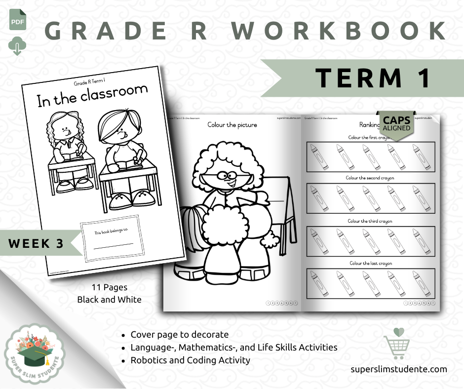 Gr. R Term 1 Workbook: In the classroom [Choose Language]