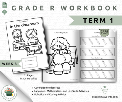 Gr. R Term 1 Workbook: In the classroom [Choose Language]