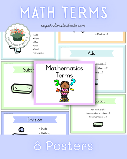 Mathematics Terms [Choose Language]