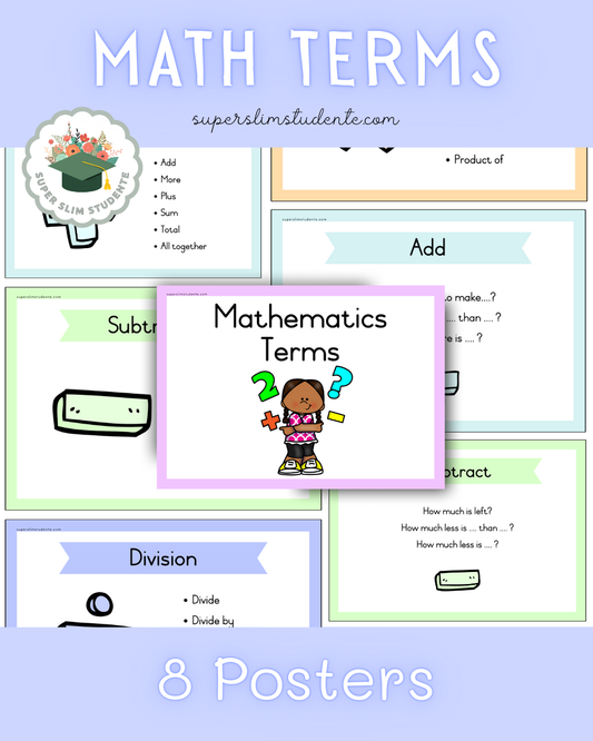 Mathematics Terms [Choose Language]