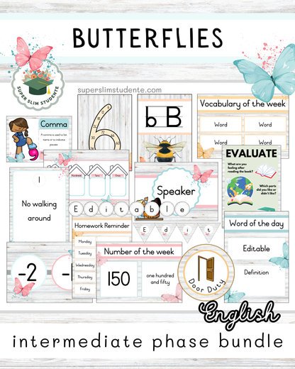 Butterflies Theme / Intermediate Phase Bundle [Choose Language]