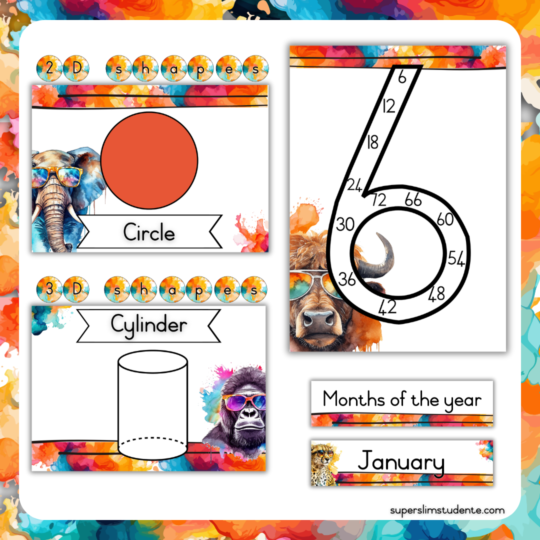 Bright Animals Classroom Theme (Foundation Phase)