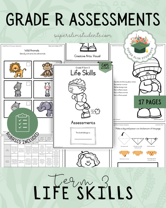 Grade R Term 3: Life Skills Assessments [Choose Language]
