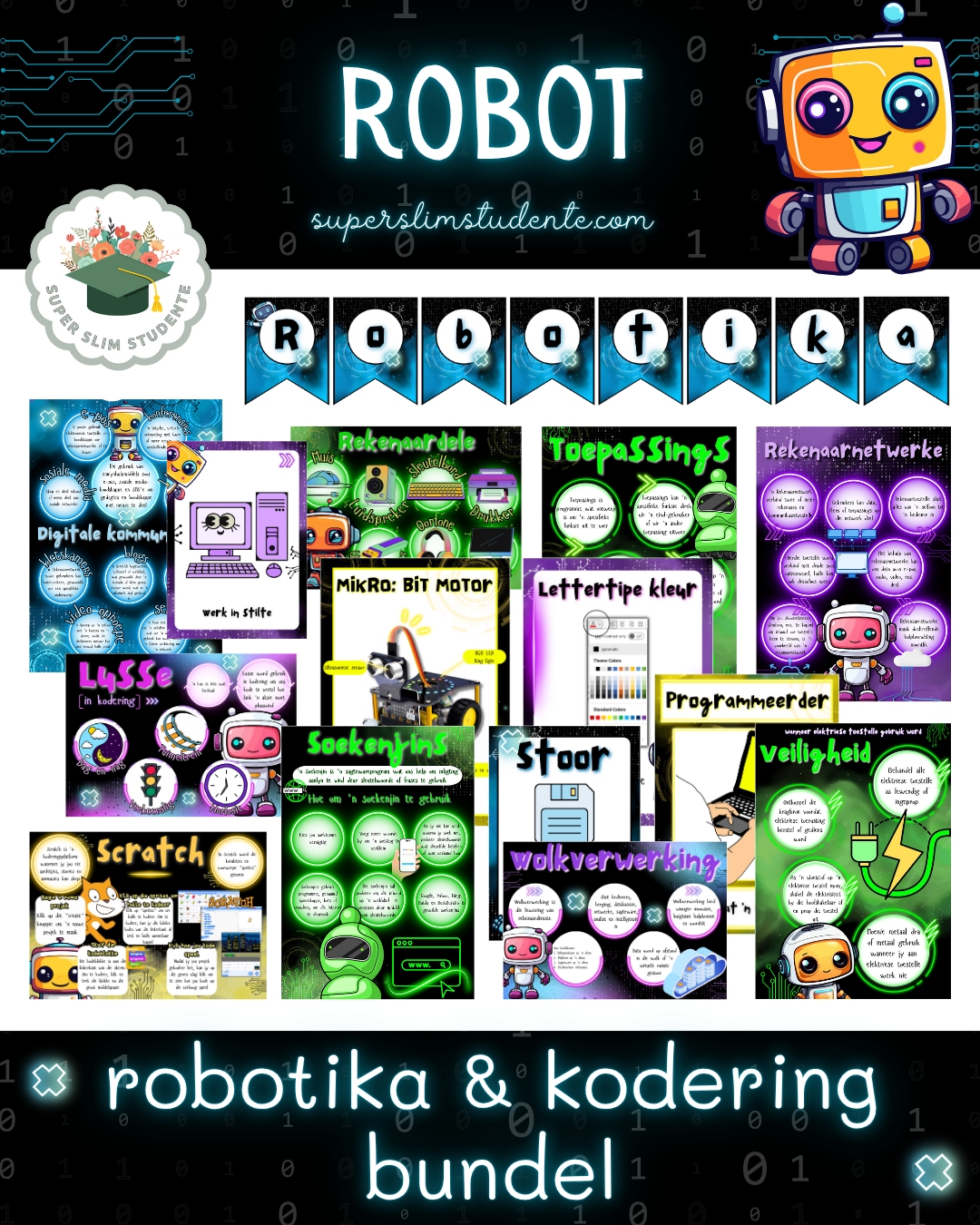 Robot  Theme / Robotics & Coding Bundle [Choose Language]