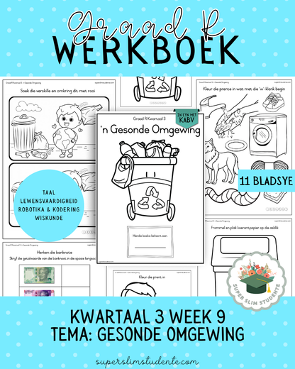Gr. R Term 3 Workbook: Healthy Environment [Choose Language]