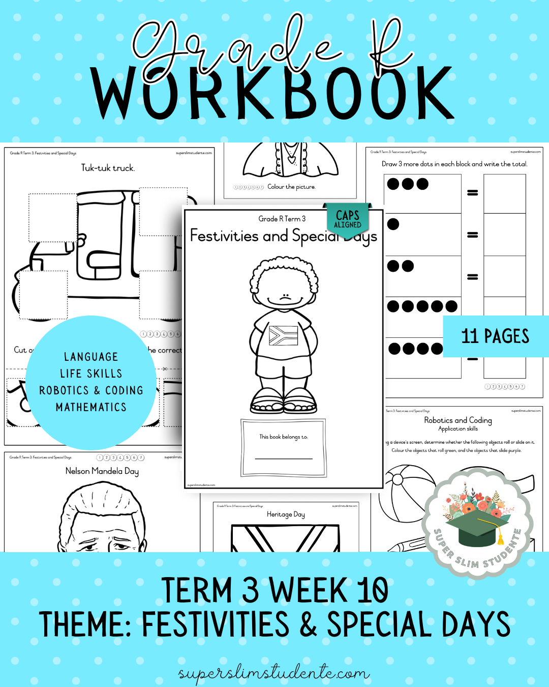 Gr. R Term 3 Workbook: Festivities and Special Days [Choose Language]