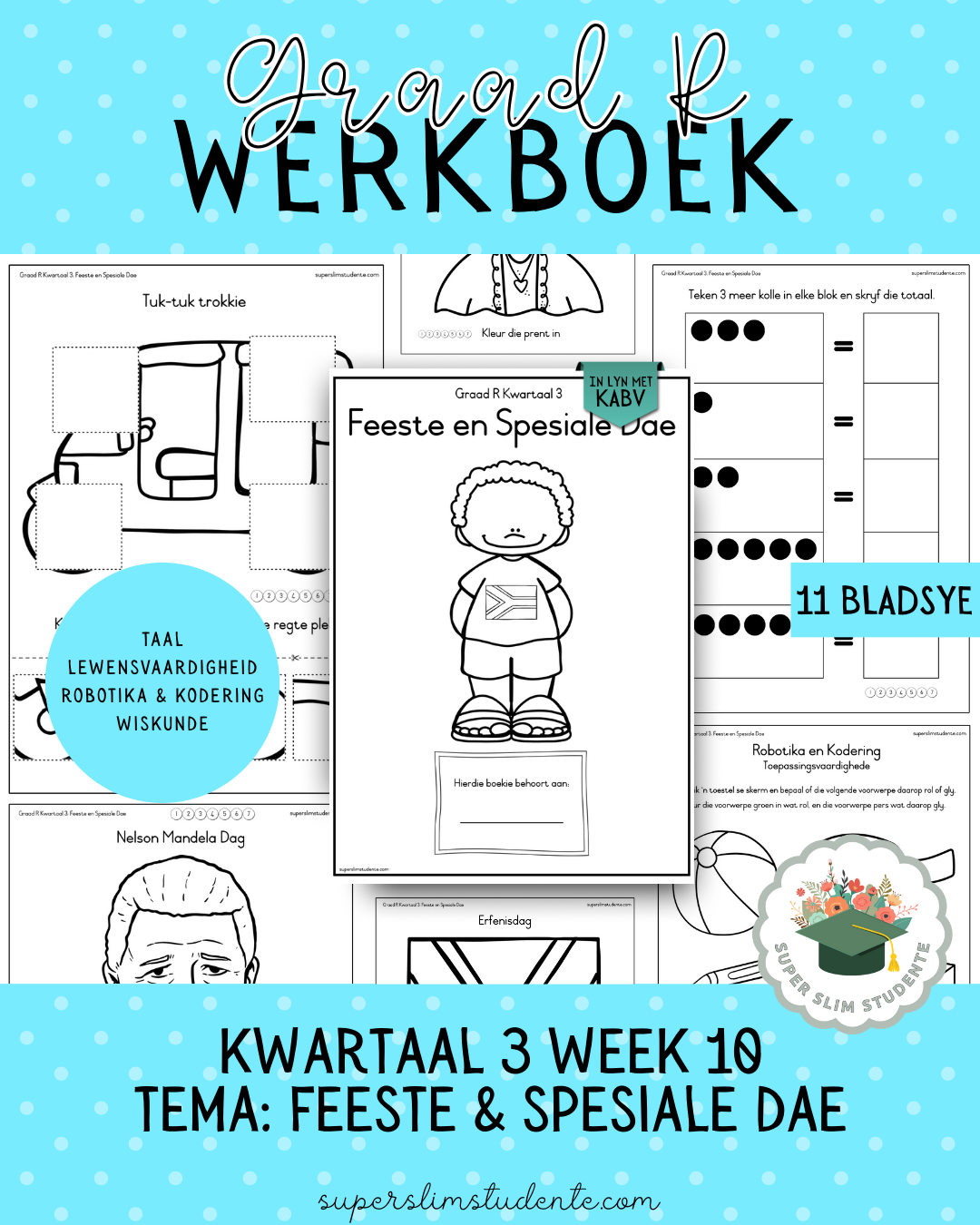 Gr. R Term 3 Workbook: Festivities and Special Days [Choose Language]