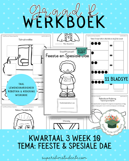 Gr. R Term 3 Workbook: Festivities and Special Days [Choose Language]