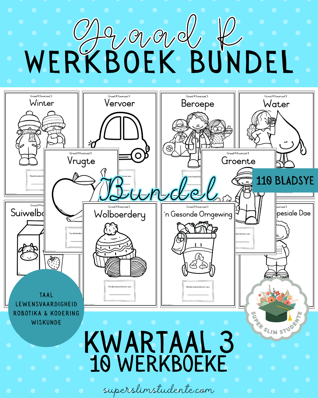 Grade R Term 3: Workbook Bundle [Choose Language]