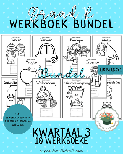 Grade R Term 3: Workbook Bundle [Choose Language]