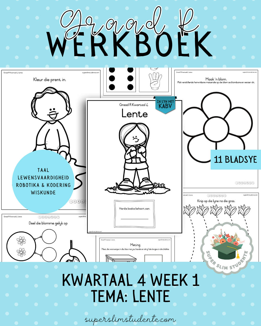Gr. R Term 4 Workbook: Spring [Choose Language]