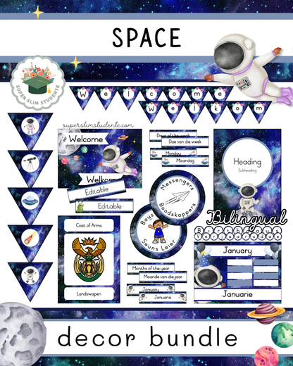 Space Theme / Decor Bundle [Choose Language]