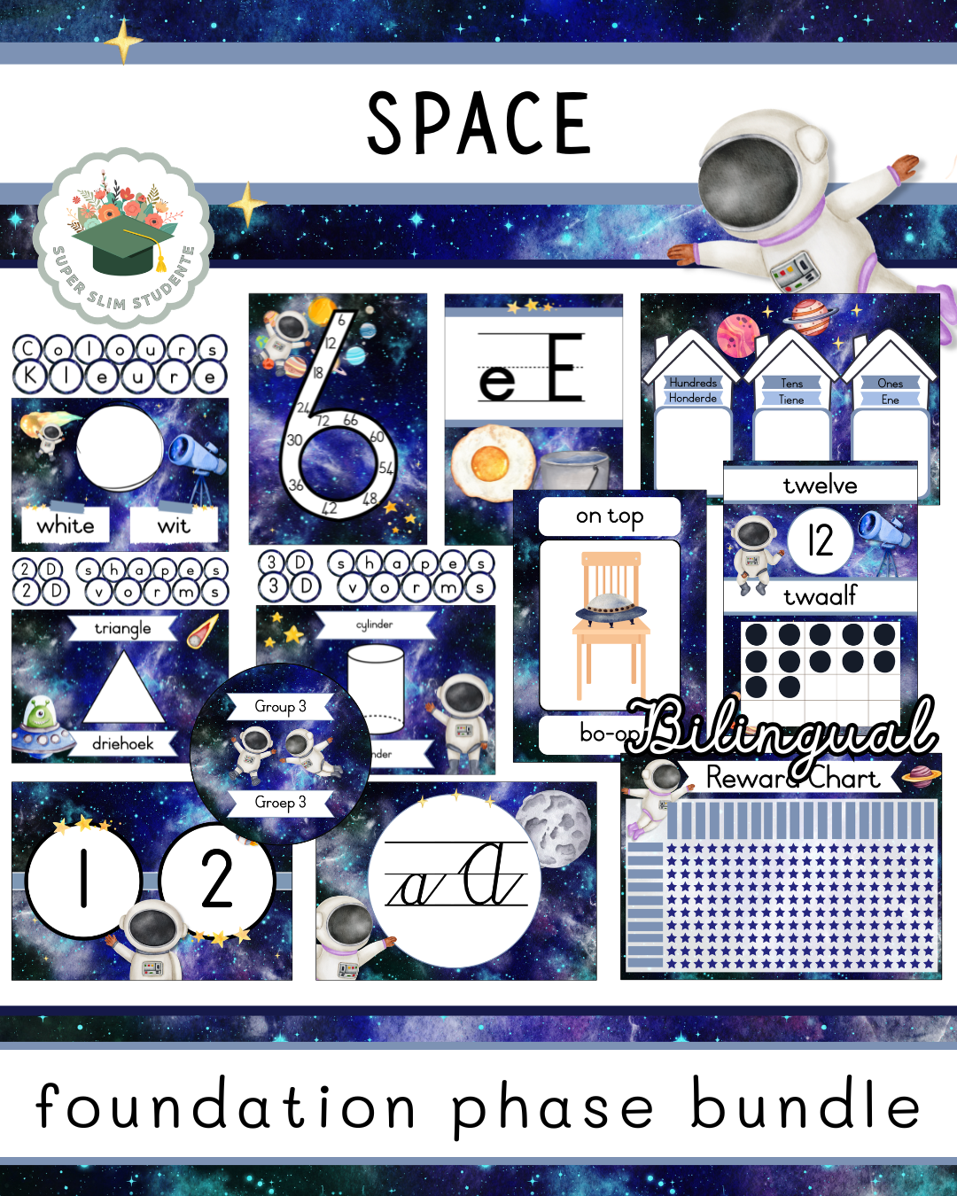 Space Theme / Foundation Phase Bundle [Bilingual]