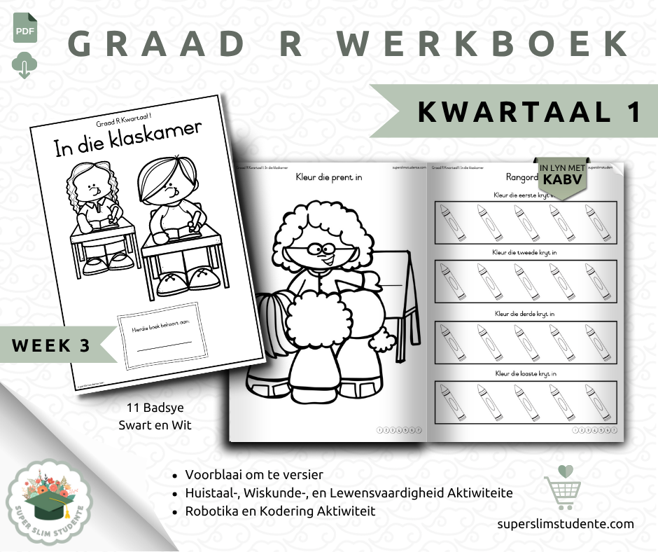Gr. R Term 1 Workbook: In the classroom [Choose Language]