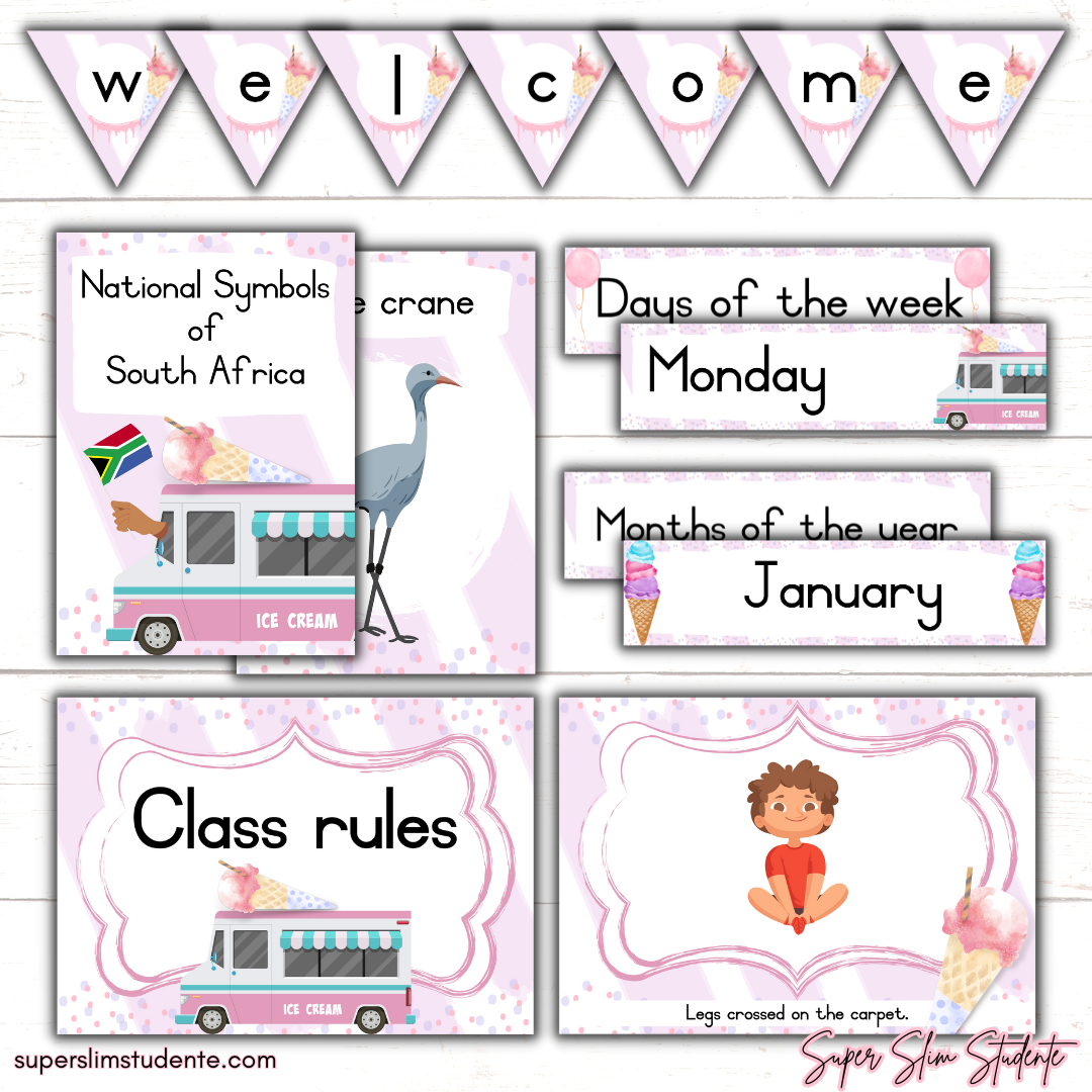 Ice Cream Classroom Theme (Foundation Phase)