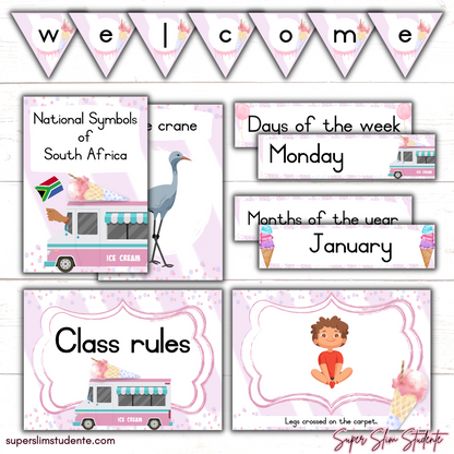 Ice Cream Classroom Theme (Foundation Phase)