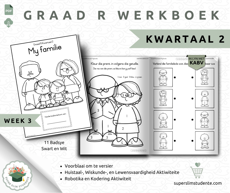 Gr. R Term 2 Workbook: My Family [Choose Language]