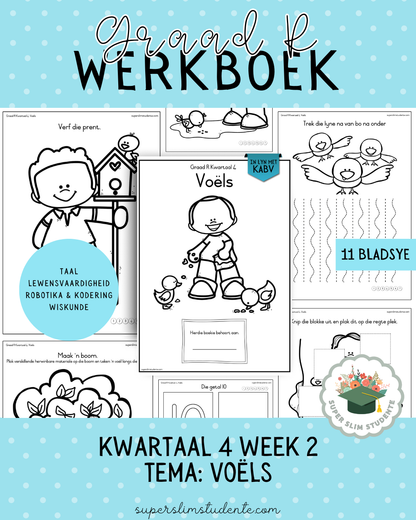 Gr. R Term 4 Workbook: Birds [Choose Language]
