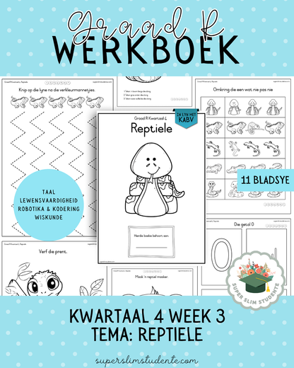 Gr. R Term 4 Workbook: Reptiles [Choose Language]