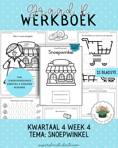 Gr. R Term 4 Workbook: Tuckshop [Choose Language]