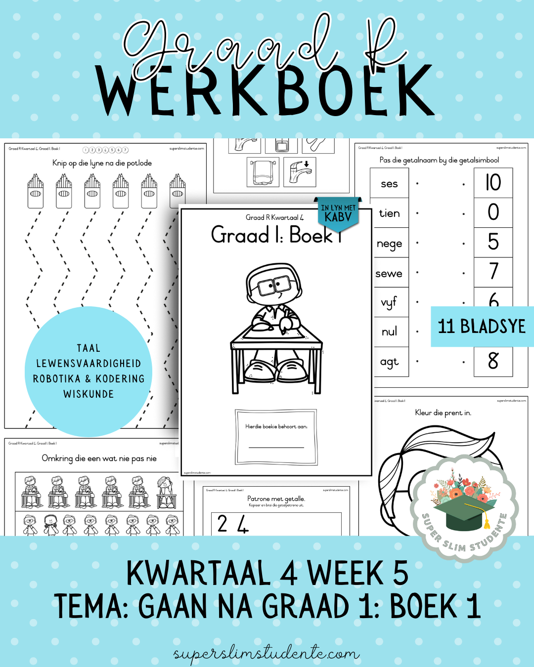 Gr. R Term 4 Workbook: Going to Grade 1: Book 1 [Choose Language]