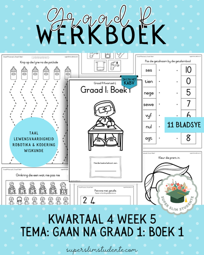 Gr. R Term 4 Workbook: Going to Grade 1: Book 1 [Choose Language]