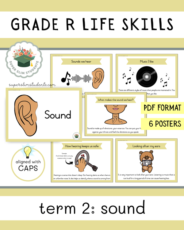 Grade R Term 2: Sound [Choose Language] – Super Slim Studente