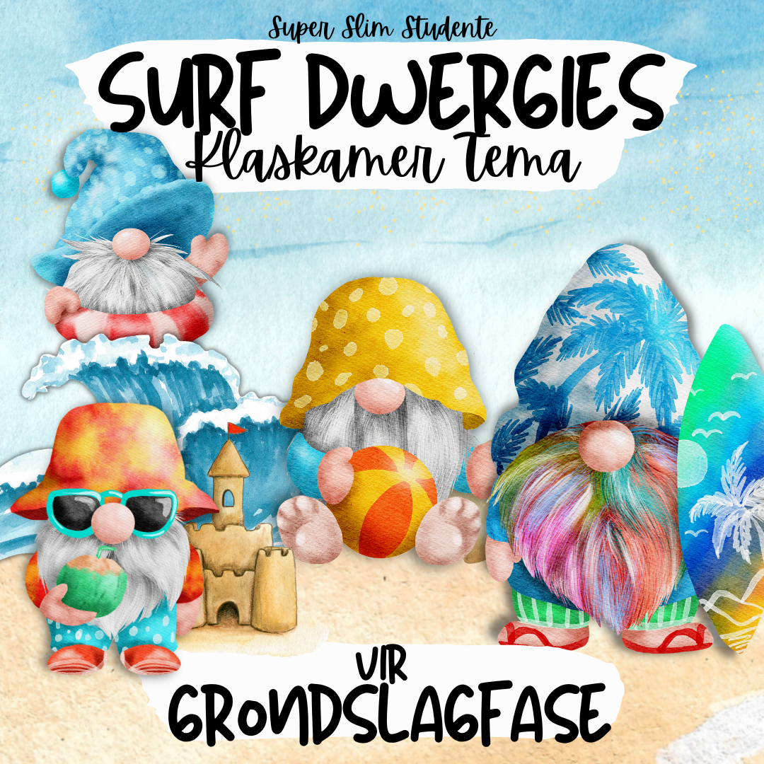 Surfing Gnomes Classroom Theme (Foundation Phase Version)