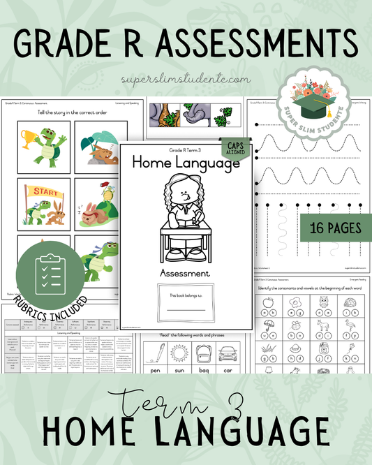 Grade R Term 3: Home Language Assessments [Choose Language]
