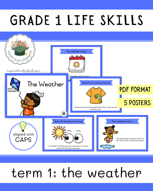 Grade 1 Term 1: The Weather [Choose Language]