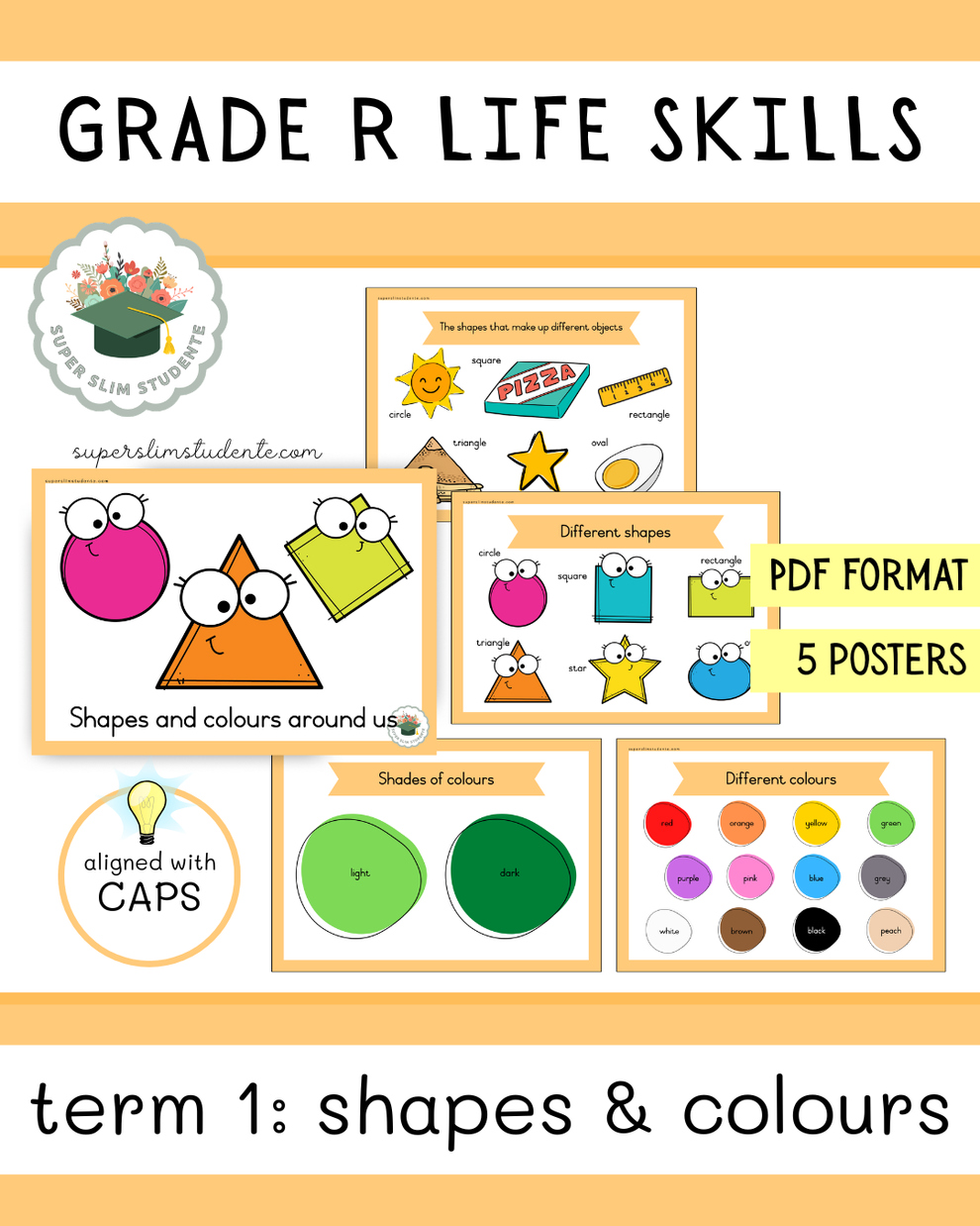 Grade R Term 1: Shapes and colours around us [Choose Language] – Super ...