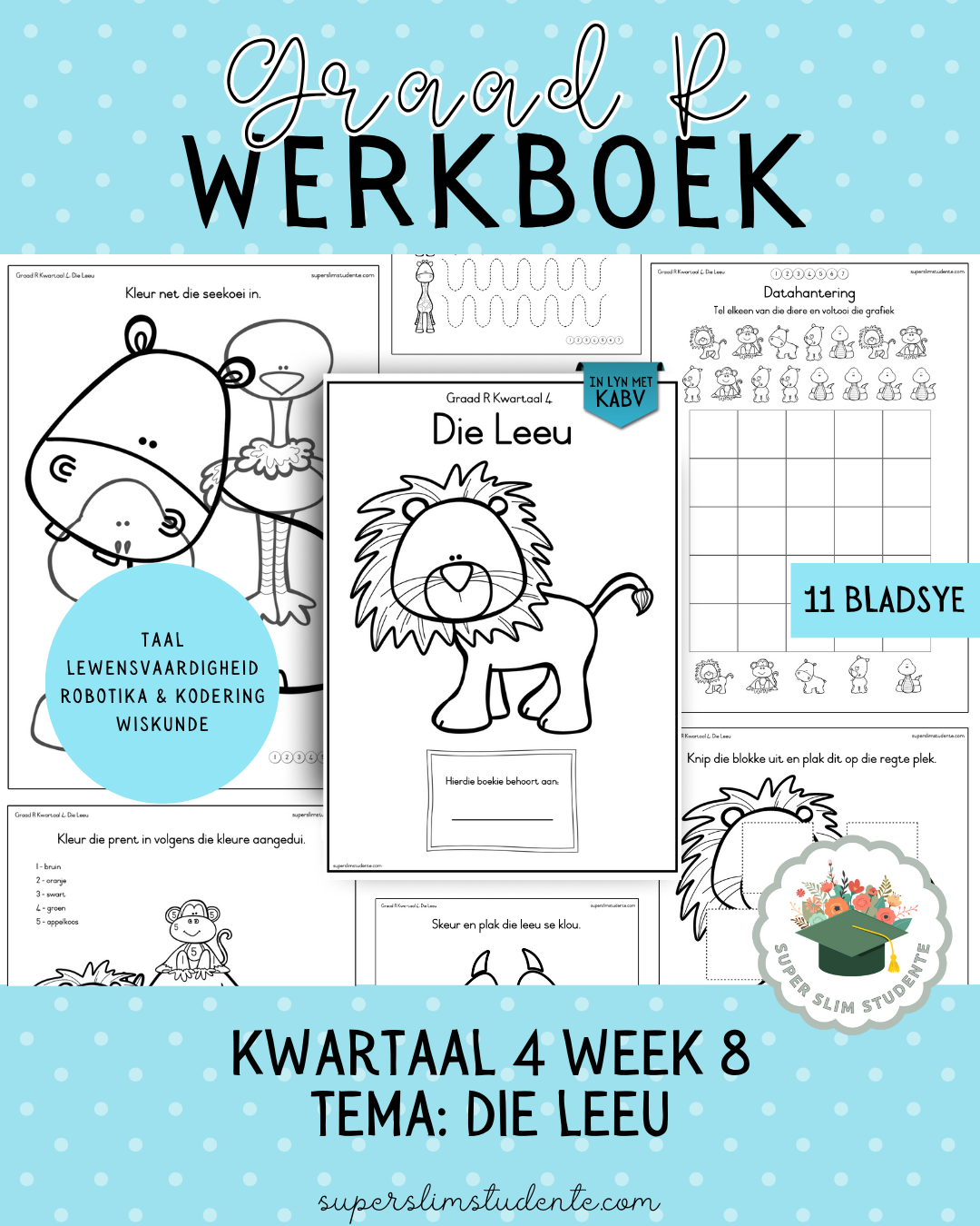 Gr. R Term 4 Workbook: The Lion [Choose Language]