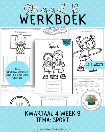 Gr. R Term 4 Workbook: Sport [Choose Language]