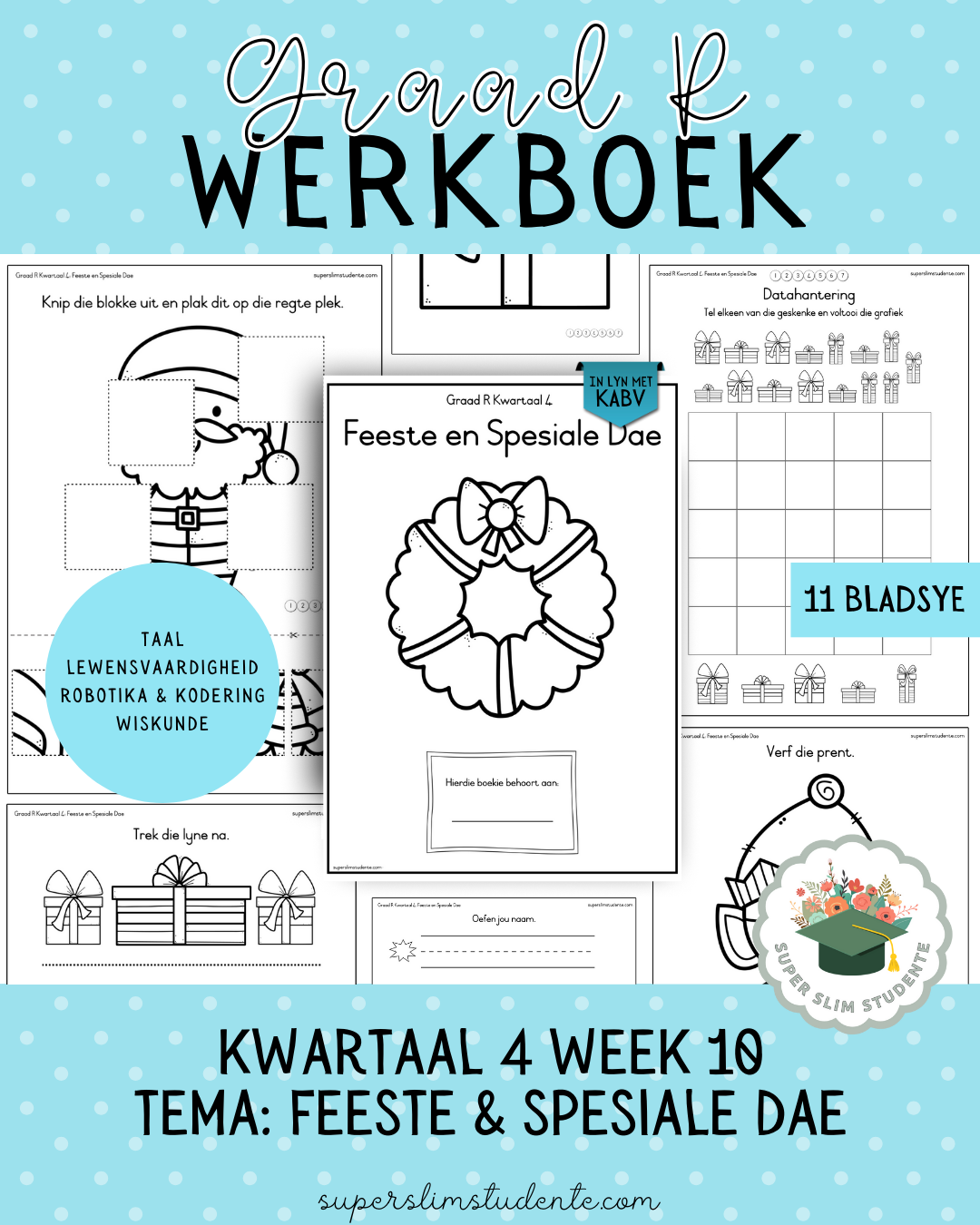 Gr. R Term 4 Workbook: Festivities and Special Days [Choose Language]