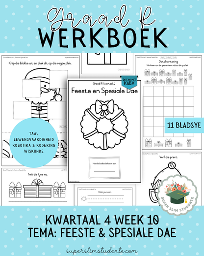 Gr. R Term 4 Workbook: Festivities and Special Days [Choose Language]