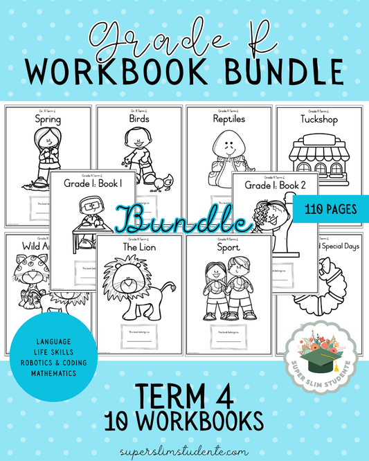 Grade R Term 4: Workbook Bundle [Choose Language]