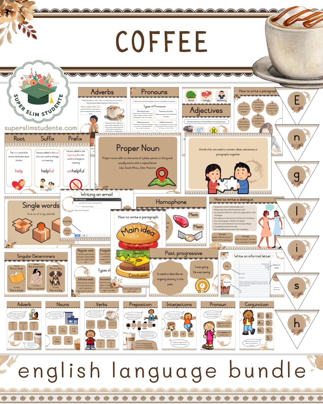 Coffee Theme / English Language Bundle
