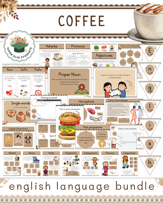 Coffee Theme / English Language Bundle
