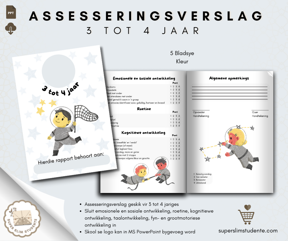 Report Card: 3 to 4 Years [Choose Language]