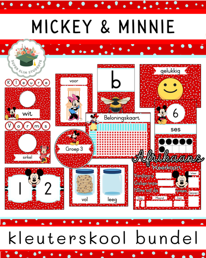 Mickey & Minnie Theme / Preschool Bundle [Choose Language]
