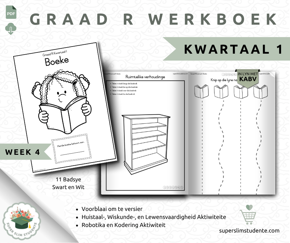 Gr. R Term 1 Workbook: Books [Choose Language]