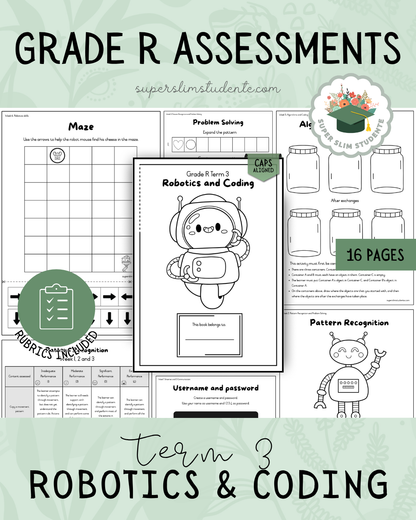 Gr. R Term 3 Assessment: Robotics & Coding [Choose Language]