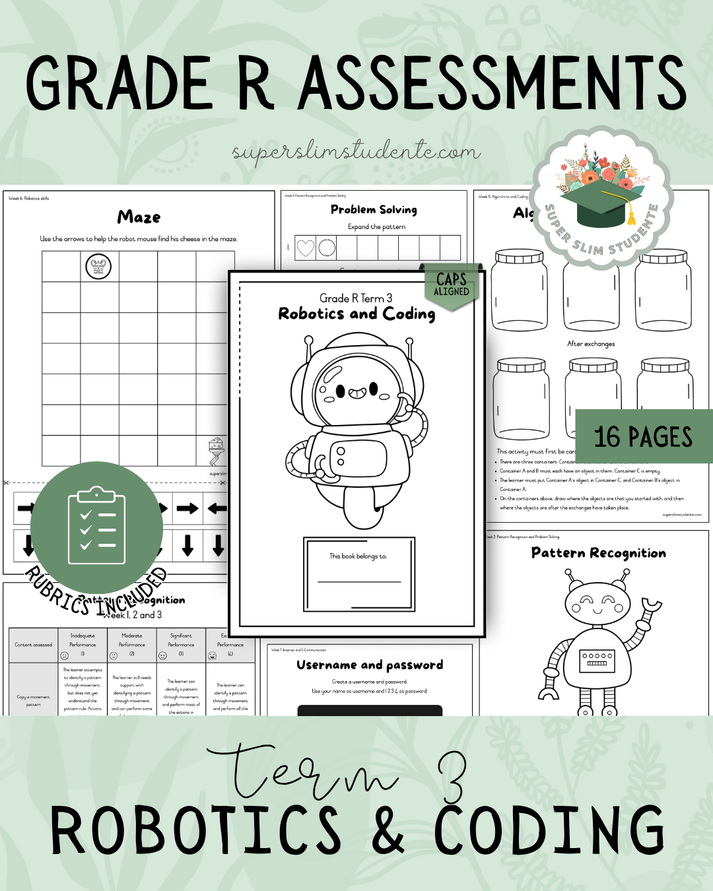 Term 3: Grade R Robotics & Coding Assessment [Choose Language] – Super ...