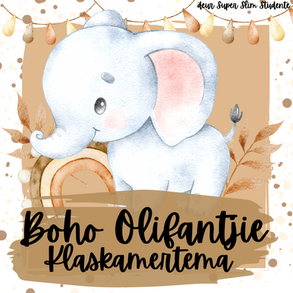 Boho Elephant Classroom Theme Version 2 (Foundation Phase)