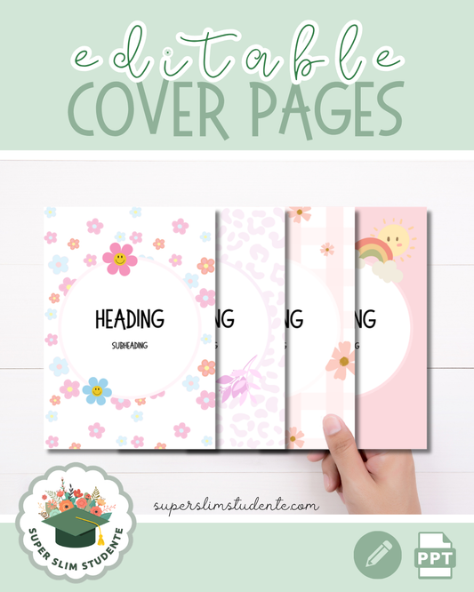 Editable Cover Pages