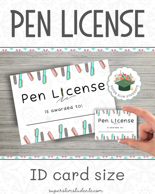 Pen License [Choose Language]