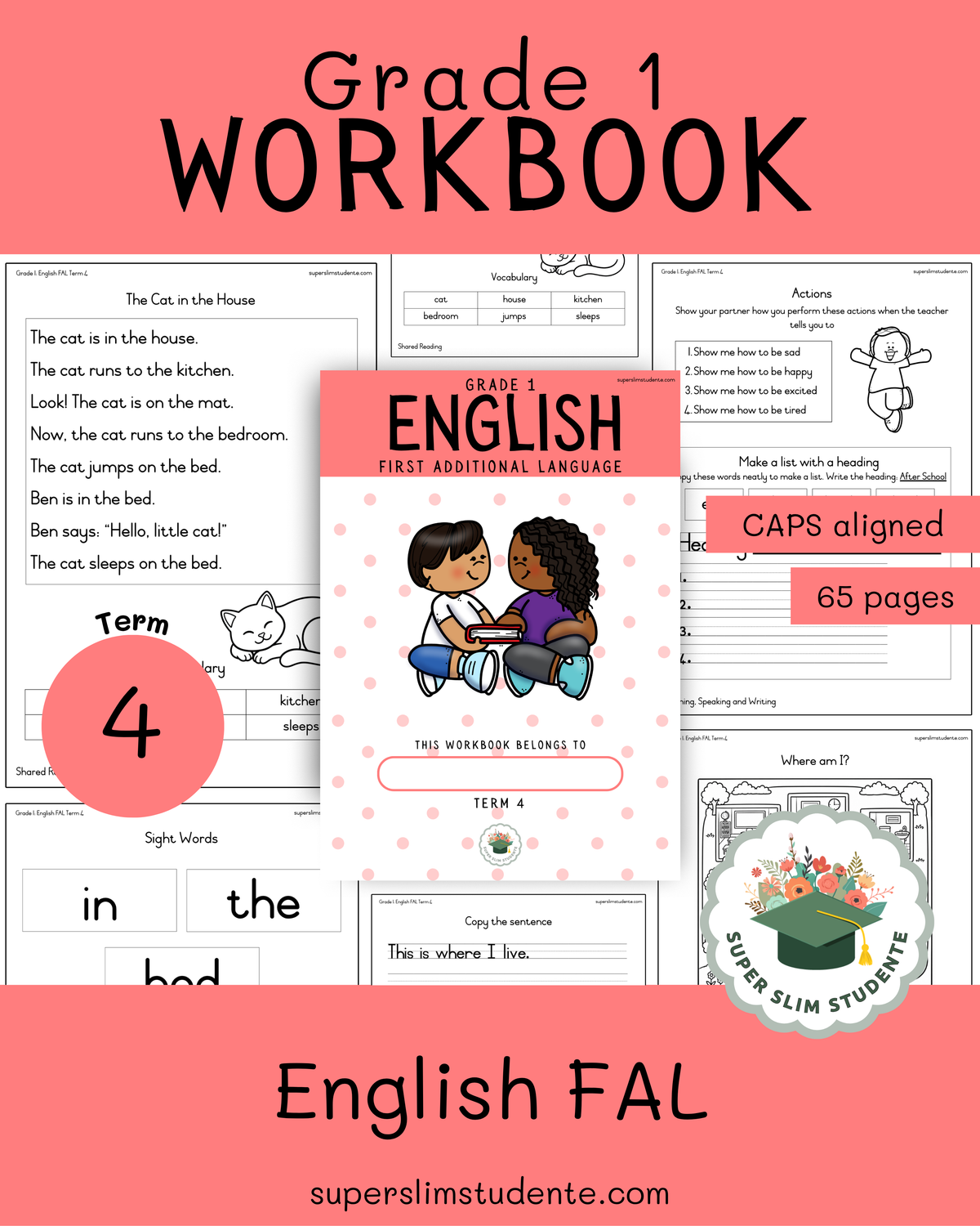 Gr. 1 Workbook: English First Additional Language [Term 4]