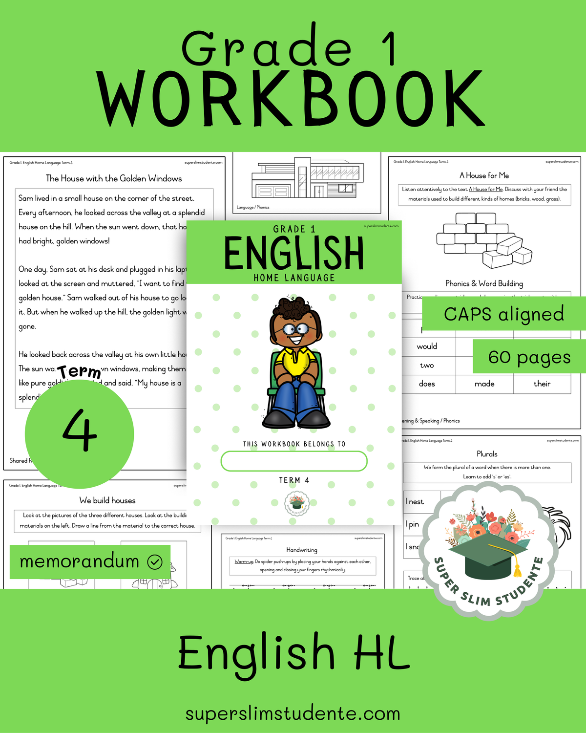 Gr. 1 Workbook: English HL [Term 4]