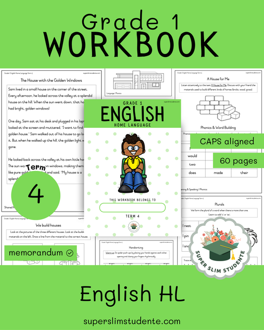 Gr. 1 Workbook: English HL [Term 4]